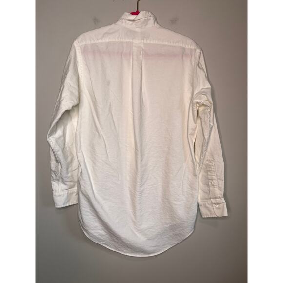 Ralph Lauren Crisp White Minimalist Capsule Old Money Corporate Boxy Shirt M - Picture 4 of 4